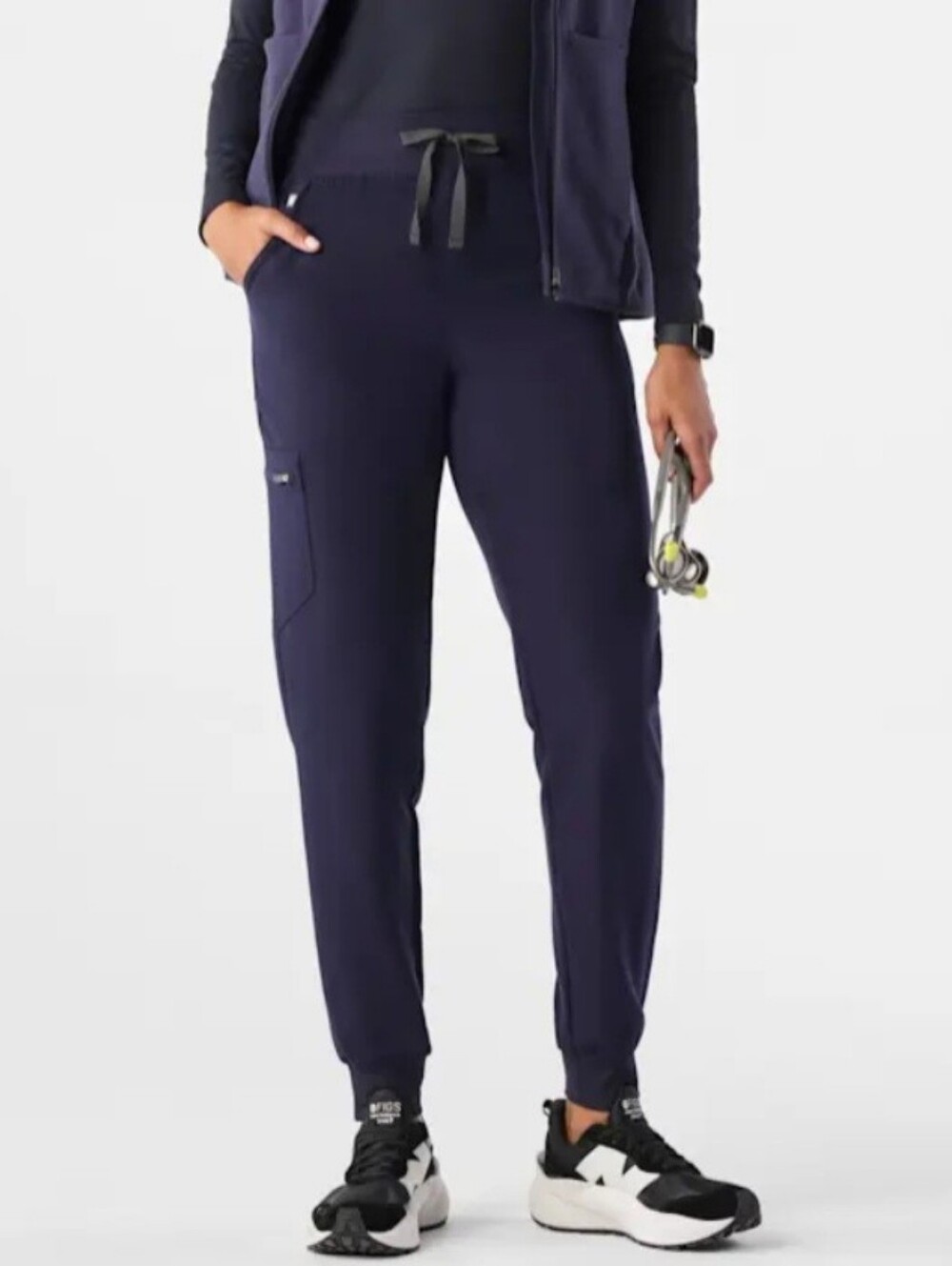 FIGS Zamora Jogger Scrub Pant SIZE LARGE pockets Zip